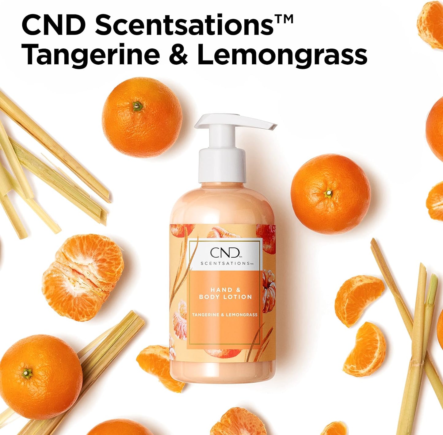 CND センセーション ハンド&ボディローション タンジェリン&レモングラス 245ml