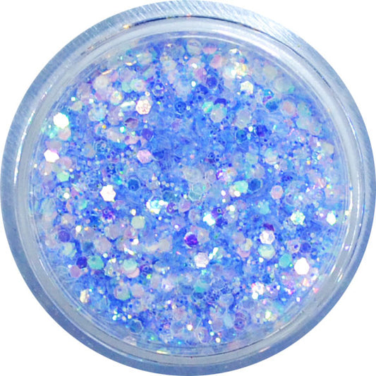 グリッターミックスホログラム GMH-27 リフレッシングブルー プリンセスジュエリー / ネイル ラメ グリッター ホログラム