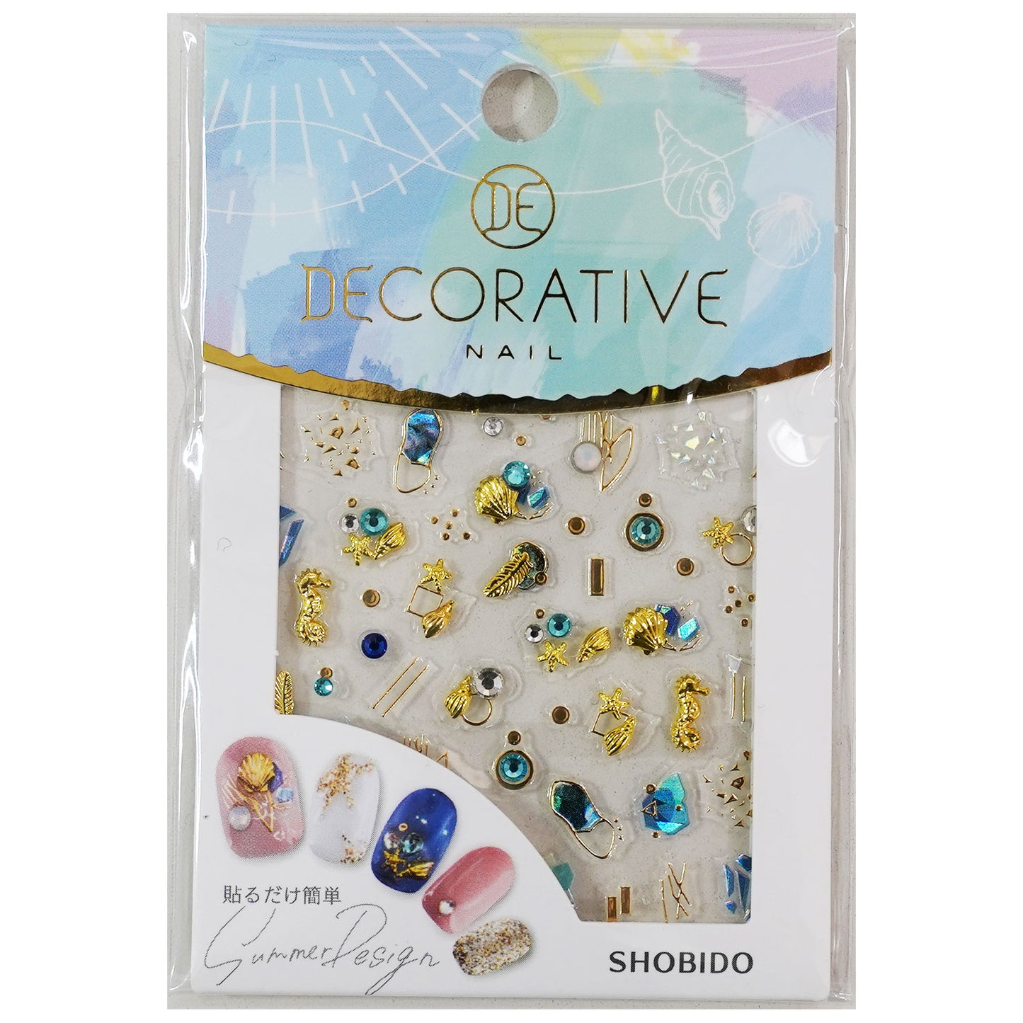 粧美堂 パーツ ネイルシール DECORATIVE NAIL TN43663 Night Ocean