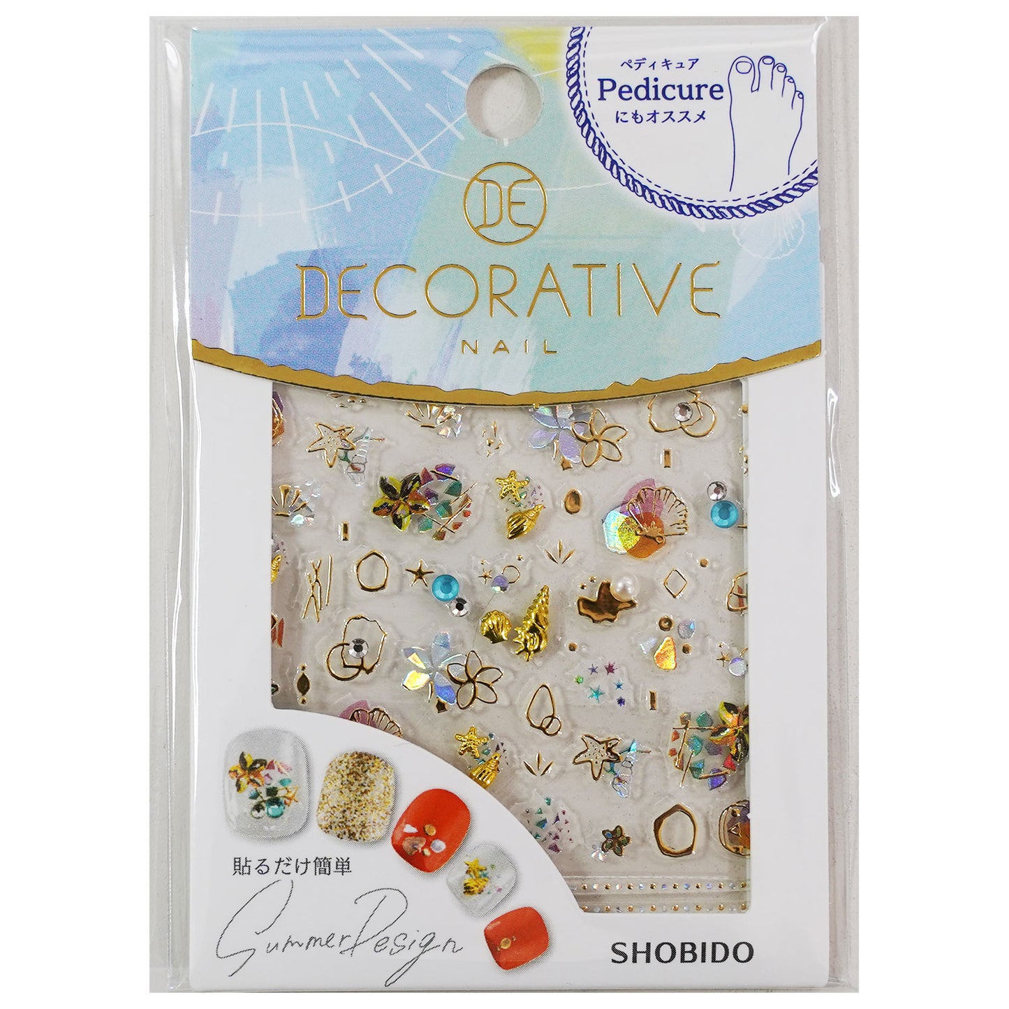 粧美堂 パーツ ネイルシール DECORATIVE NAIL TN43666 Flower Beach