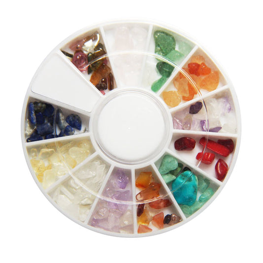 天然石風 ネイルパーツ バリューセット VS-03 回転スライドケース入り