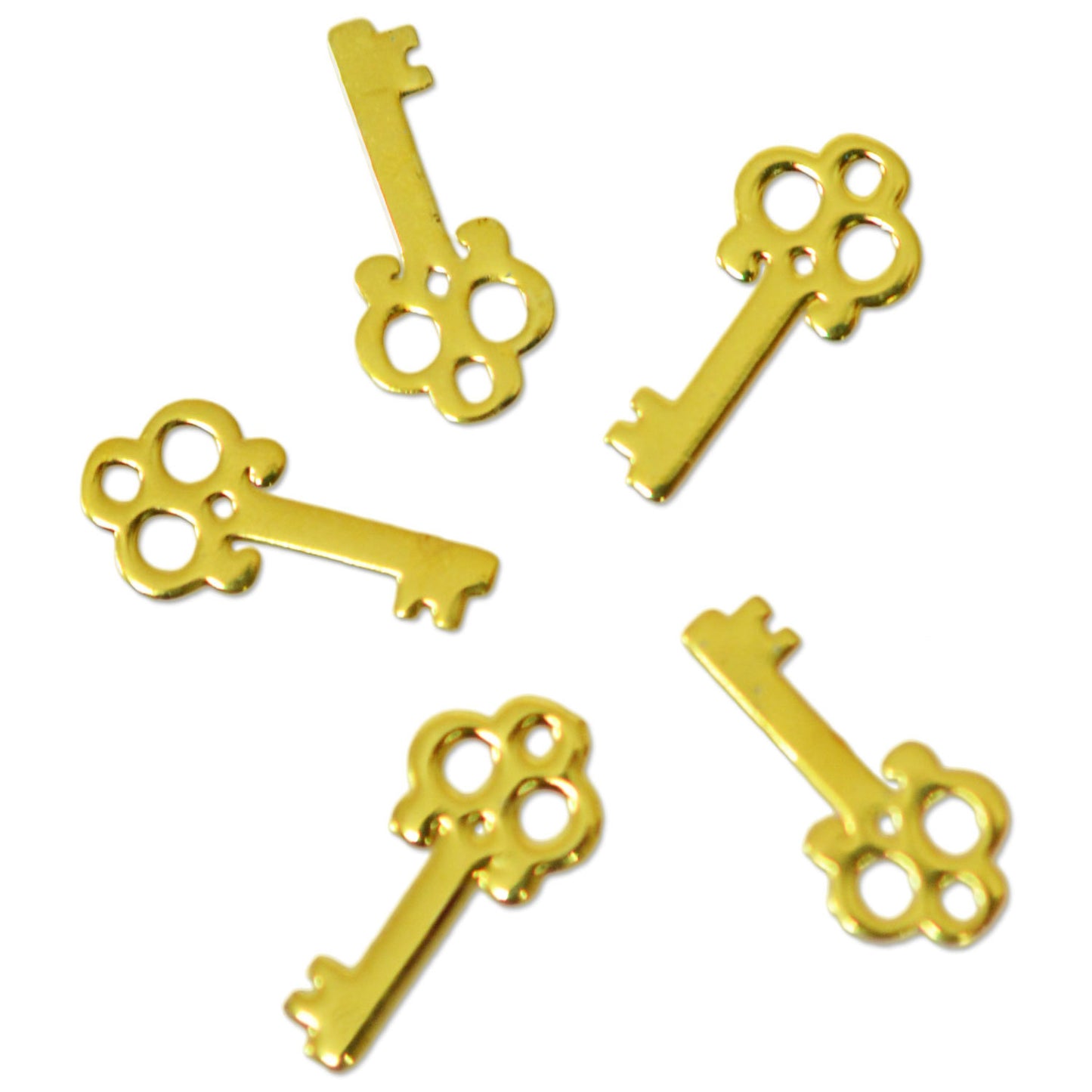 メタルパーツ/カギ KEY 3×7mm(ゴールド)/20p入り mp10028