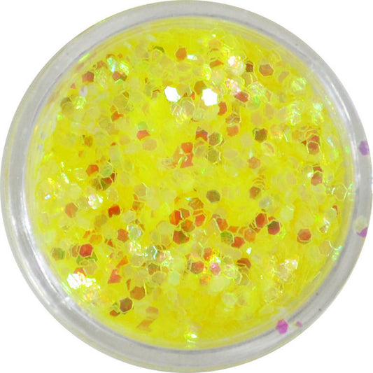 六角ホログラム ha03 ライトイエロー 1mm / ネイル ラメ グリッター ホログラム