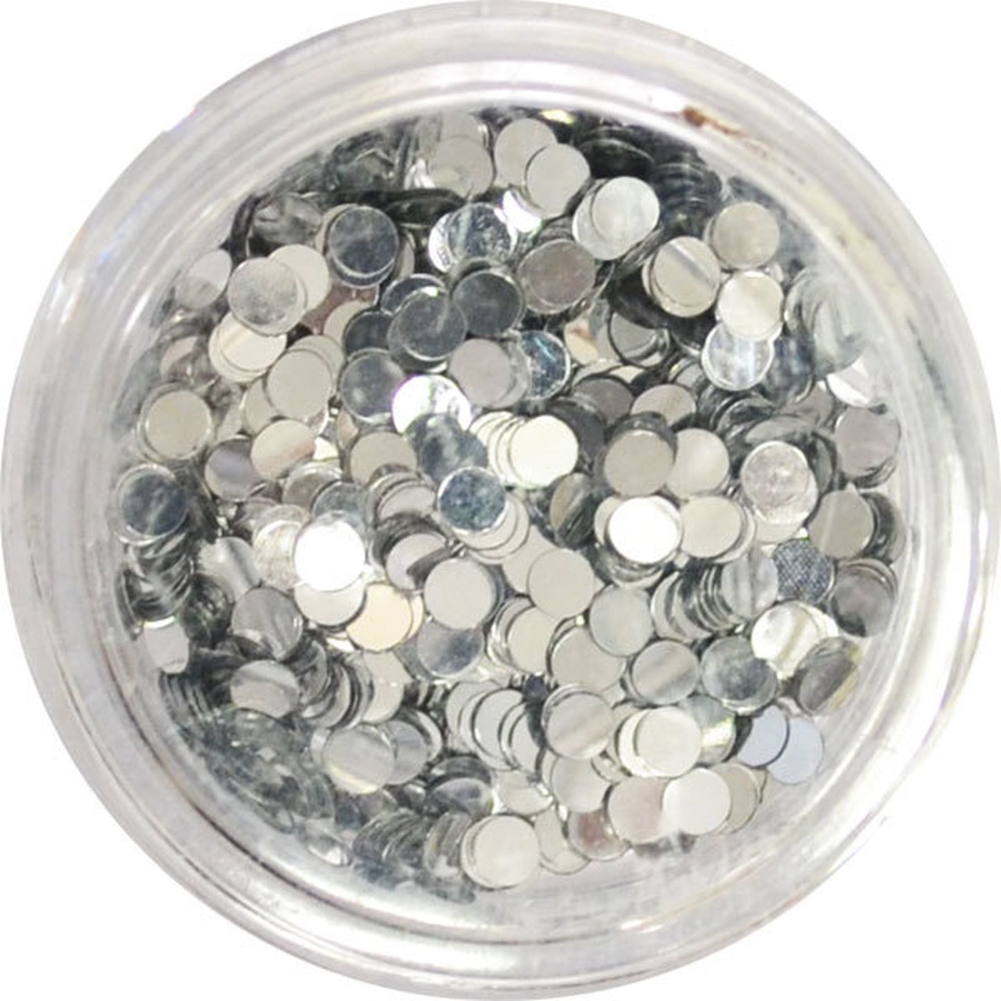 丸ホロ メタリックシルバー 2mm amazonやメルカリでも人気の丸ホログラム / ネイル ラメ グリッター ホログラム