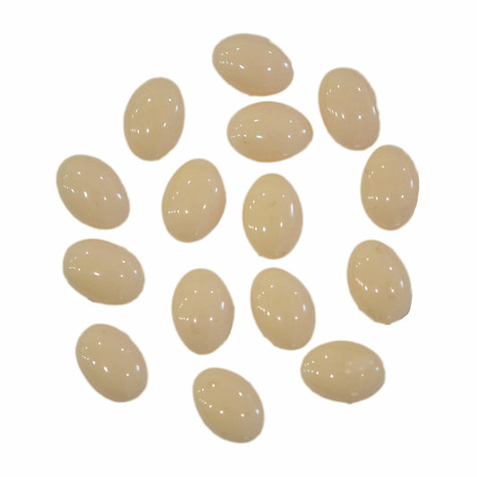 アクリルストーン 15粒 キャンディーストーン 04 いちごみるく オーバル 5㎜×7㎜ 楕円 ネイルストーン