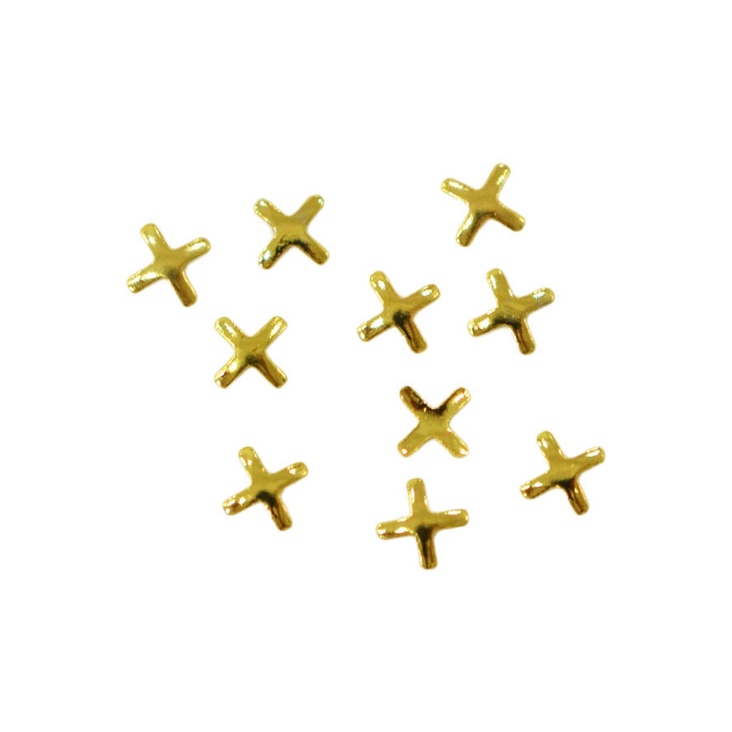 メタルパーツ クロスレット Crosslet 3.5mm ゴールド 10個 MP10161 ラテン十字