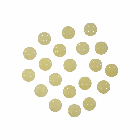 アクリルストーン 15粒 キャンディーストーン 05 みるきぃ  ラウンド 4㎜  半丸パール ネイルストーン