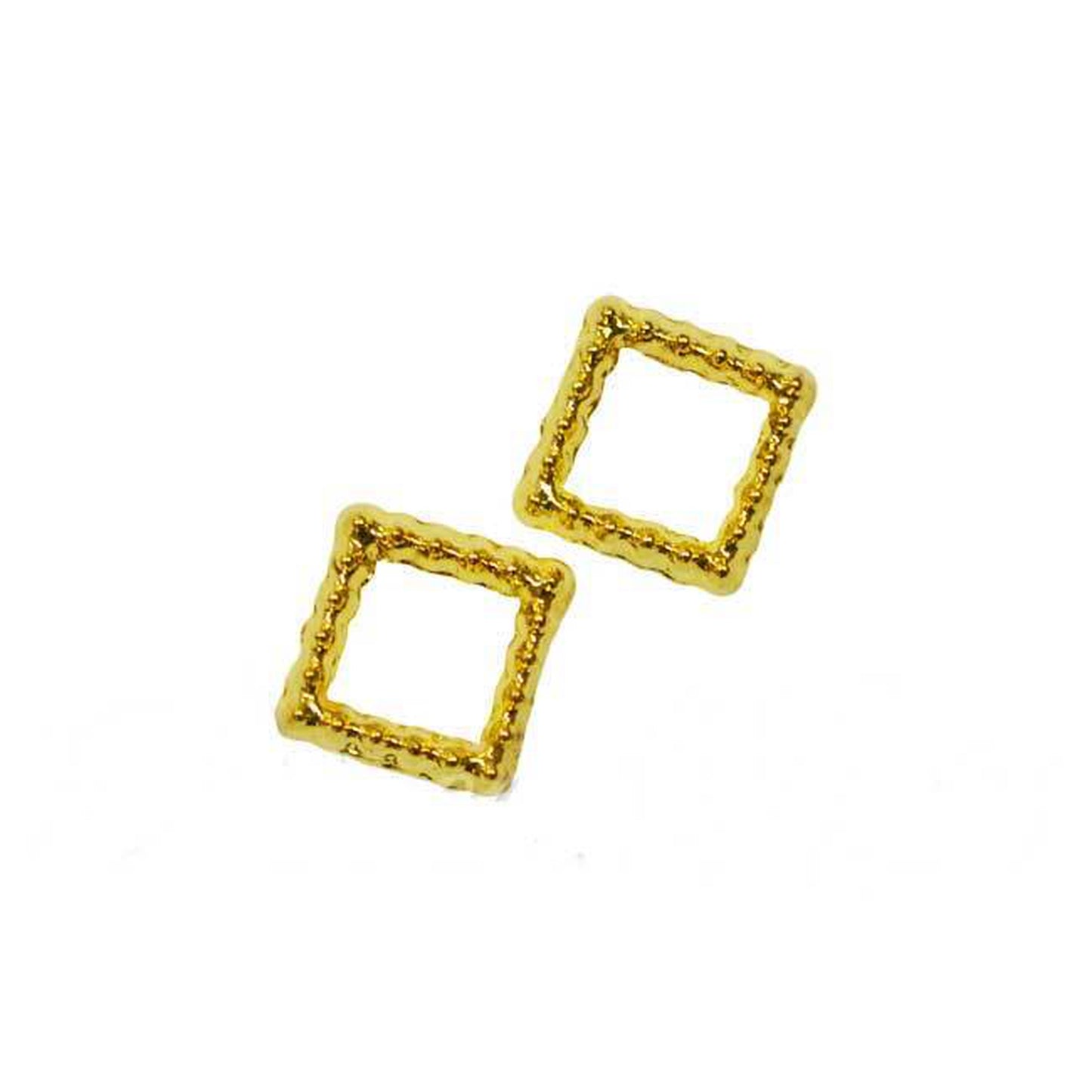 メタルパーツ スクエアブリオンリング 四角 外寸約5mm(中抜部分約3mm)MP0035/4個入り