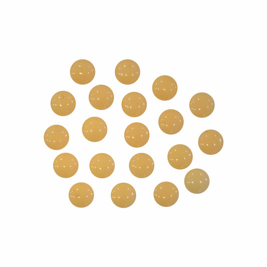 アクリルストーン 15粒 キャンディーストーン 02 ピーチミルク  ラウンド 4㎜  半丸パール ネイルストーン