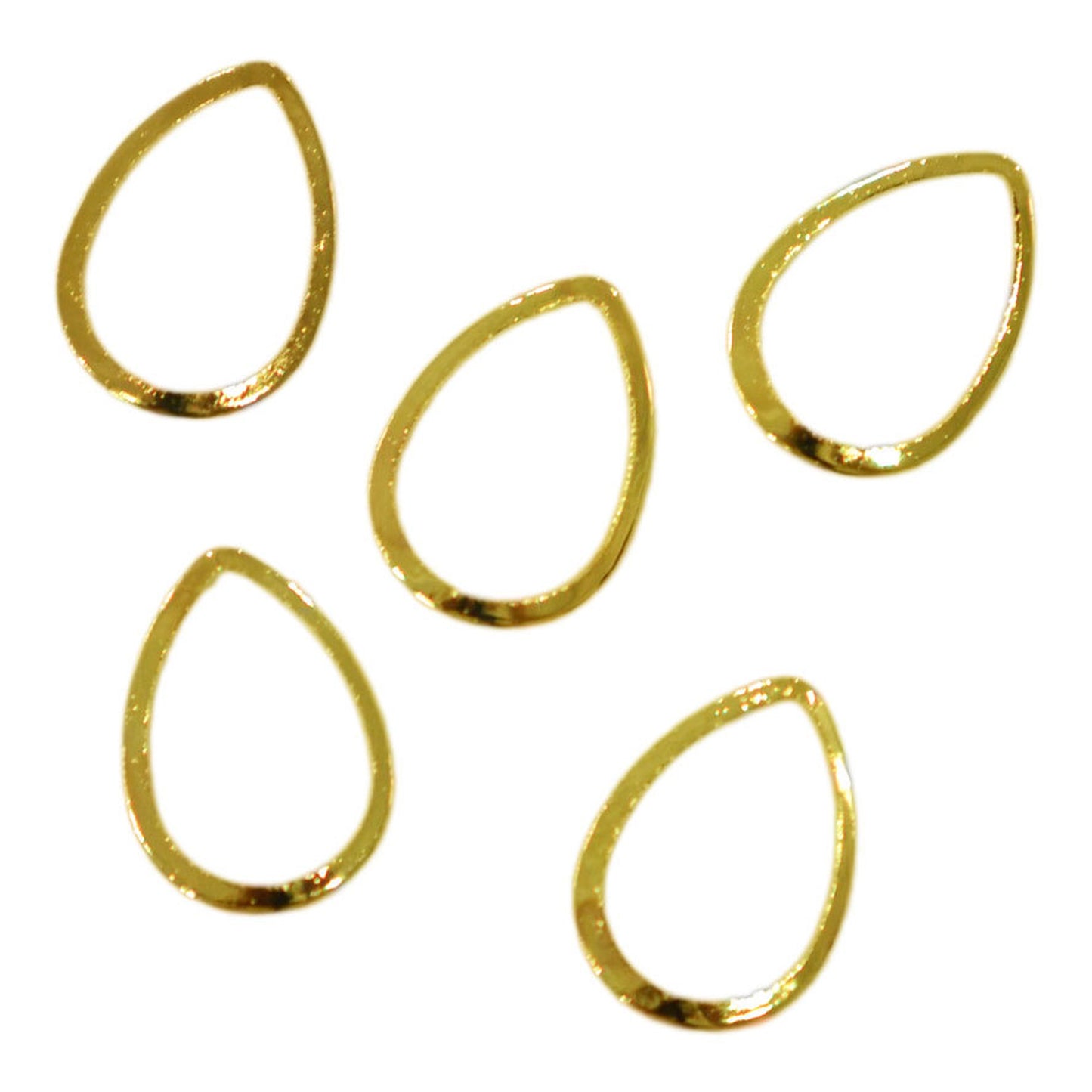 メタルパーツ Tear hoop 9mm×7mm ゴールド 5個 MP10169 ディアドロップ フープ