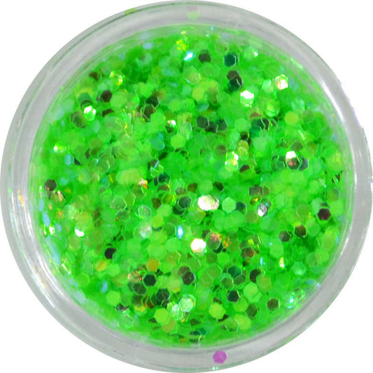 六角ホログラム ha12 グリーン 1mm / ネイル ラメ グリッター ホログラム