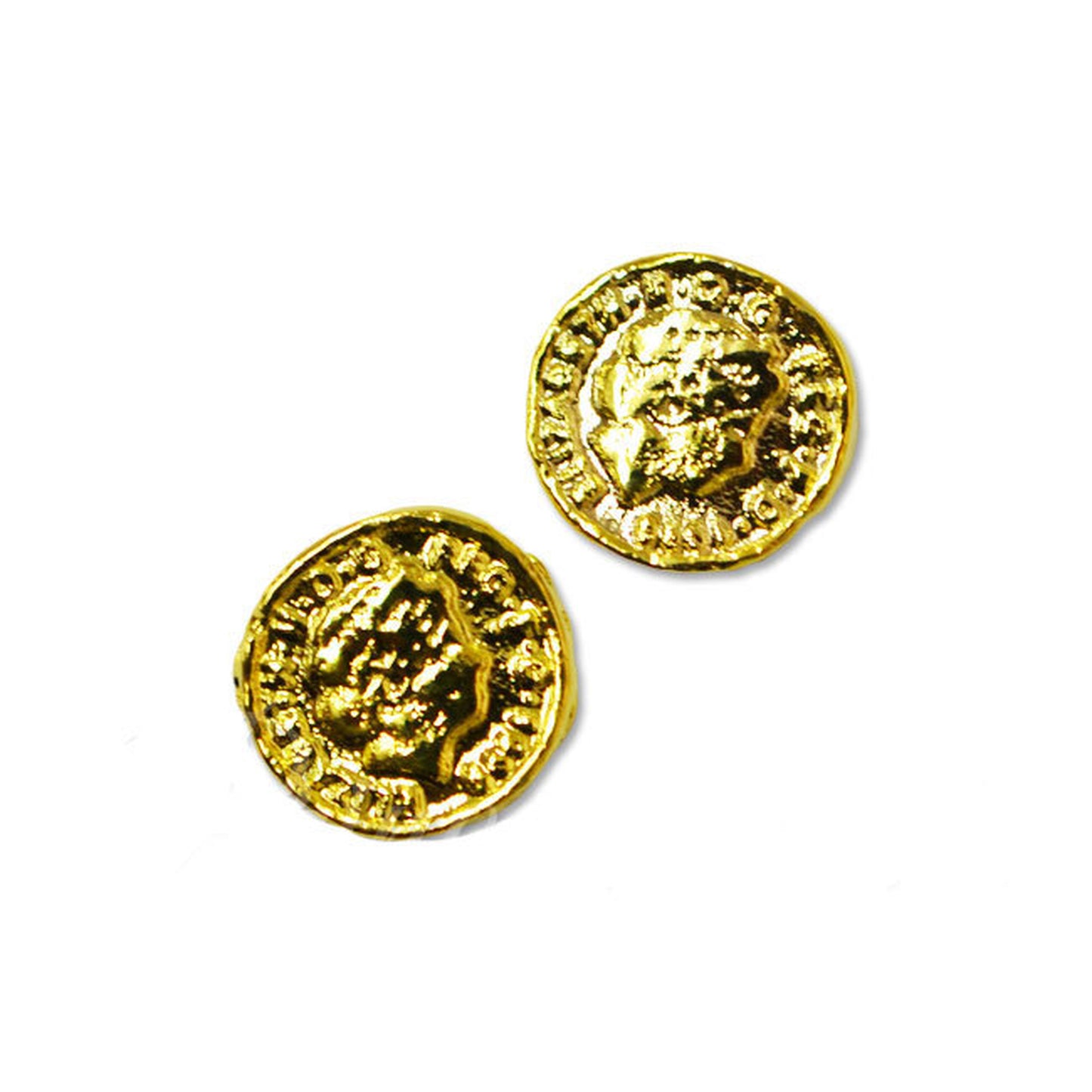 メタルパーツ コインM 2個入り(Coin M)ゴールド 6mm×6mm