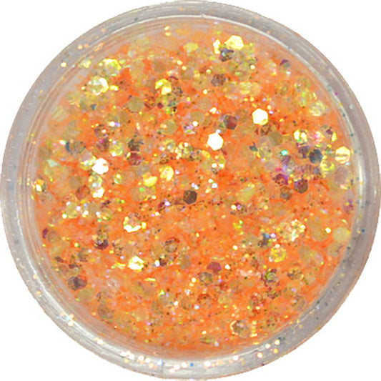 グリッターミックスホログラム GMH-35 ライトオレンジ プリンセスジュエリー / ネイル ラメ グリッター ホログラム