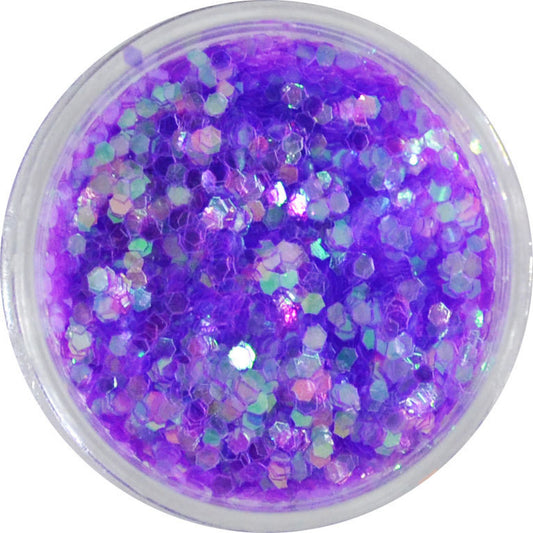 六角ホログラム ha10 バイオレット 1mm / ネイル ラメ グリッター ホログラム
