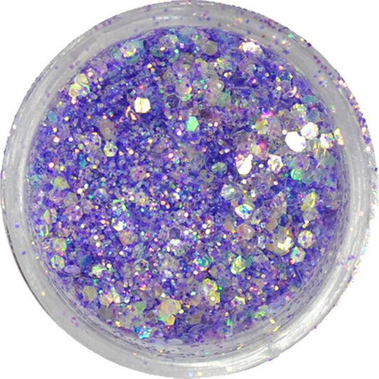 グリッターミックスホログラム GMH-19 ウィステリア プリンセスジュエリー / ネイル ラメ グリッター ホログラム