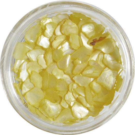 シェルストーン 02 ライトオレンジ 丸いプラスチックケース入り 約1.5g