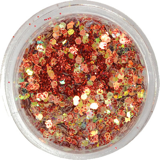 グリッターミックスホログラム GMH-10 レッドゴールド プリンセスジュエリー / ネイル ラメ グリッター ホログラム