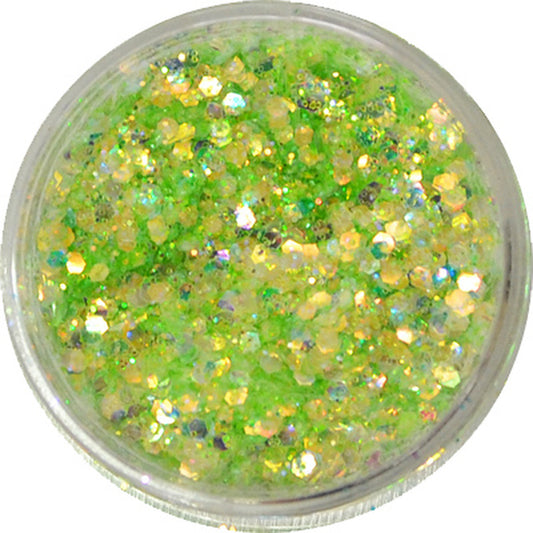 グリッターミックスホログラム GMH-31 ライトグリーン プリンセスジュエリー / ネイル ラメ グリッター ホログラム