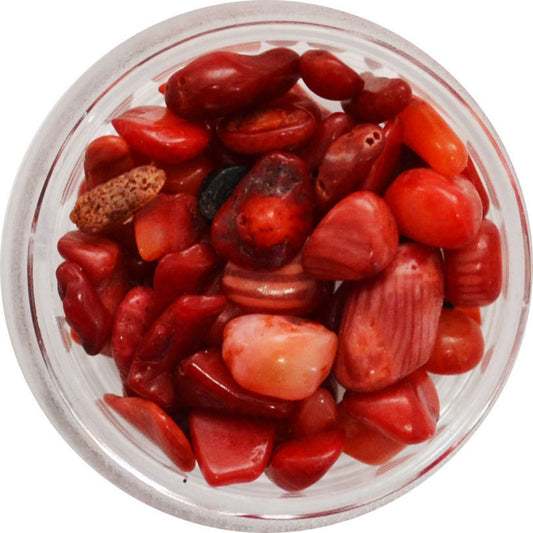 天然素材のストーン Natural coral 赤珊瑚風/4g入り