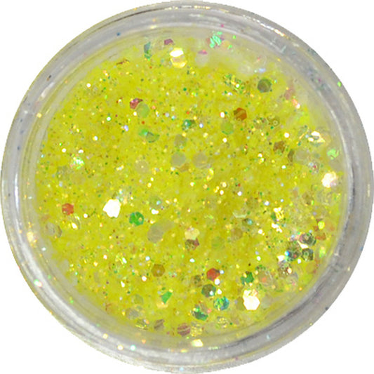 グリッターミックスホログラム GMH-32 ライトイエロー プリンセスジュエリー / ネイル ラメ グリッター ホログラム
