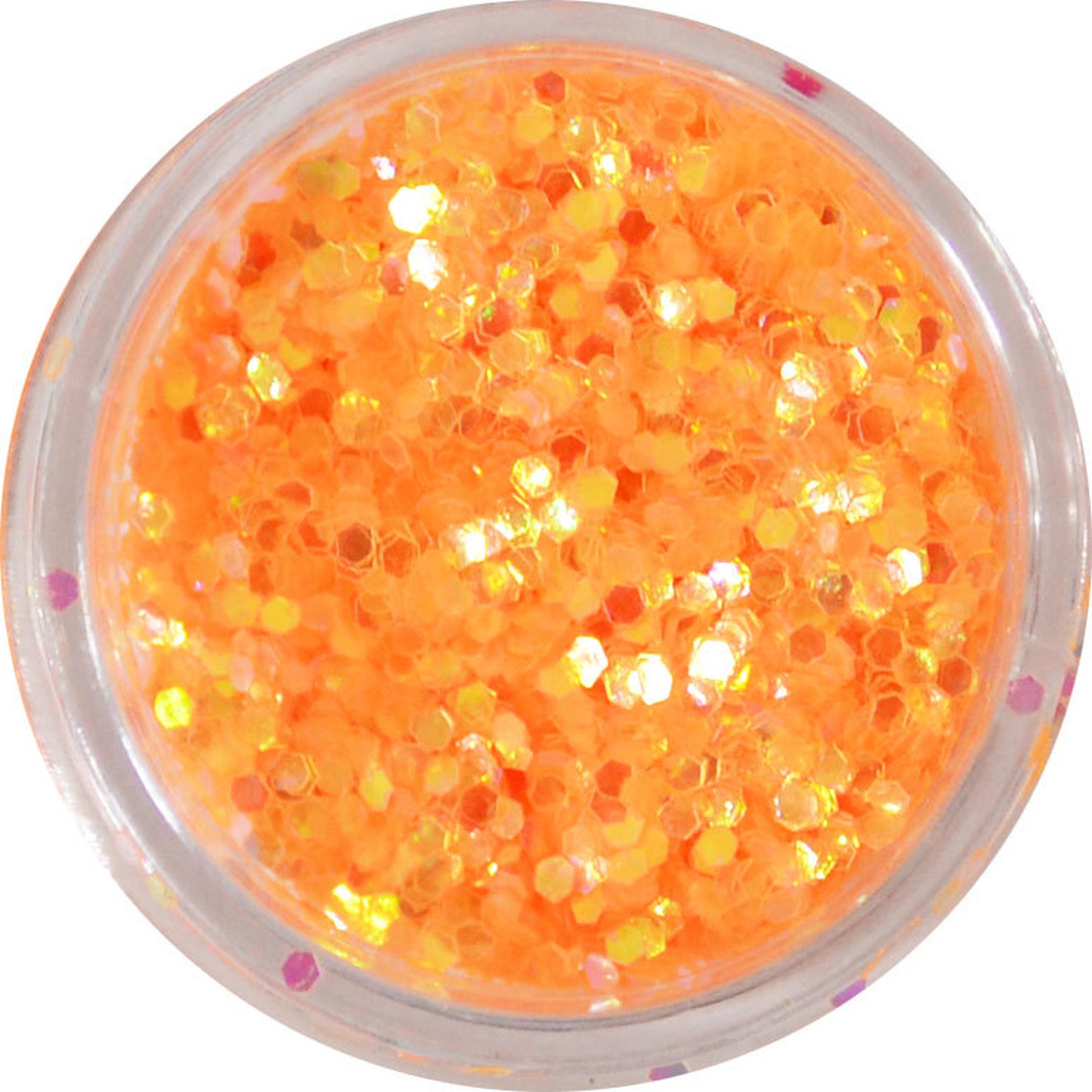 六角ホログラム ha05 ライトオレンジ 1mm / ネイル ラメ グリッター ホログラム