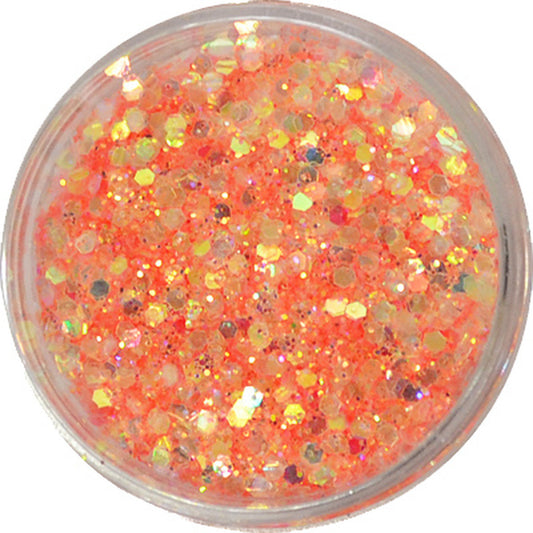 グリッターミックスホログラム GMH-34 オレンジ プリンセスジュエリー / ネイル ラメ グリッター ホログラム
