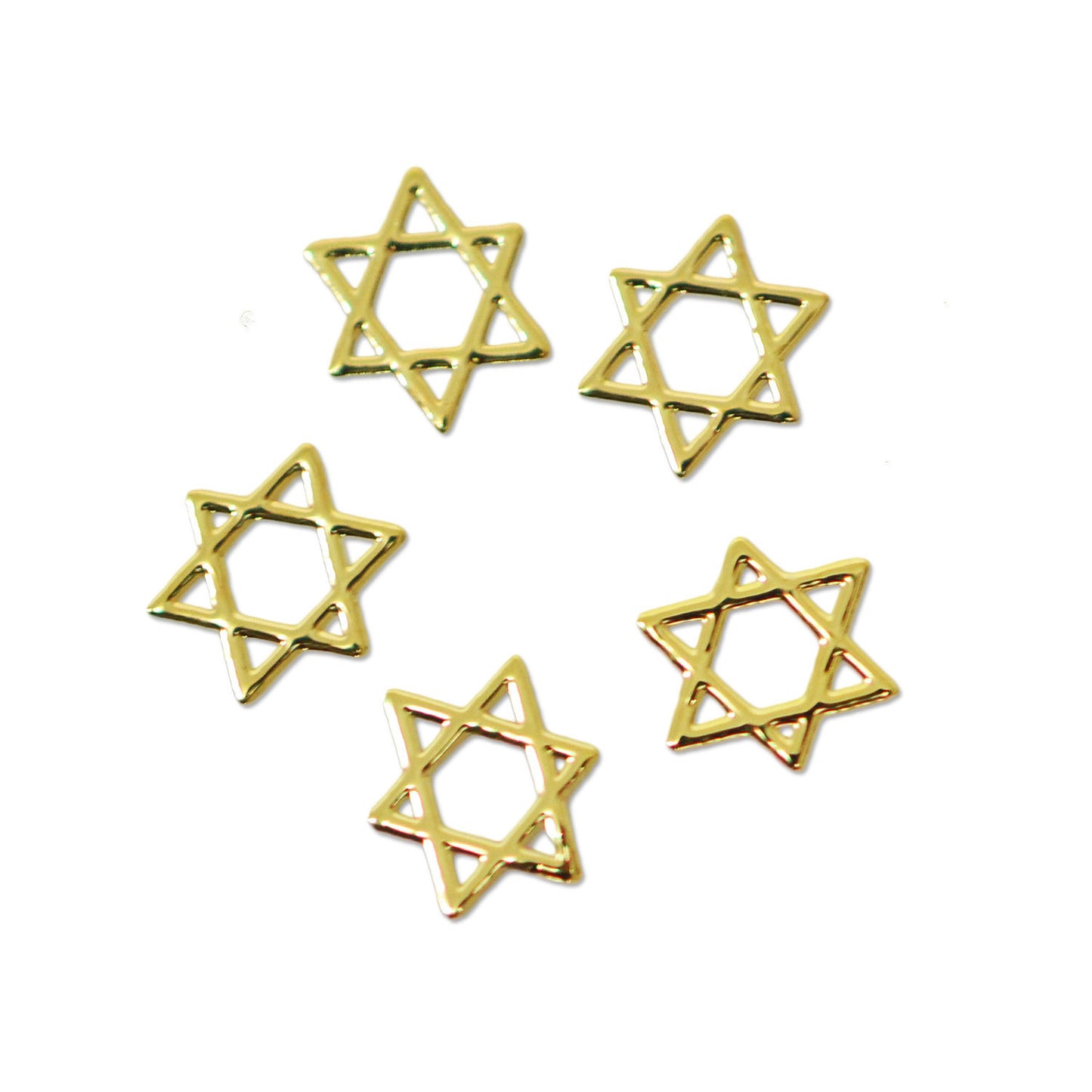 メタルパーツ/六芒星 ヘキサグラム ダビデの星 4mm×4mm(ゴールド)/10p入り mp10030
