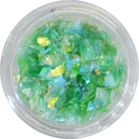 乱切り クラッシュホログラム シーグリーン PC11