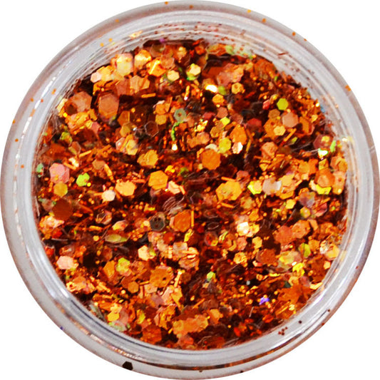 グリッターミックスホログラム GMH-23 ペニーコッパー プリンセスジュエリー / ネイル ラメ グリッター ホログラム