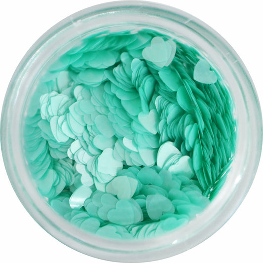 ハートの形のホログラム パステルグリーン 3mm / ネイル ラメ グリッター ホログラム
