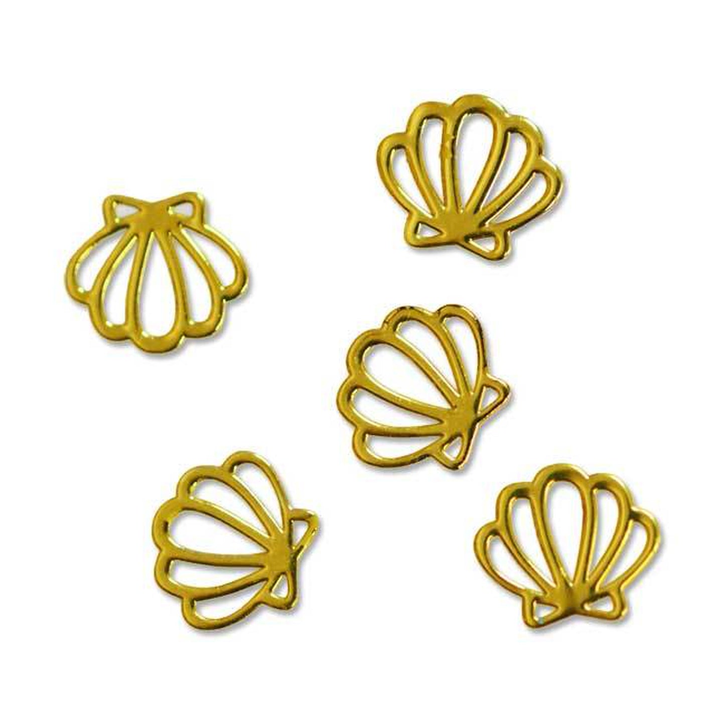 メタルパーツ シェルメタル 5×6mm ゴールド 20p入り mp10031 貝殻 SHELL