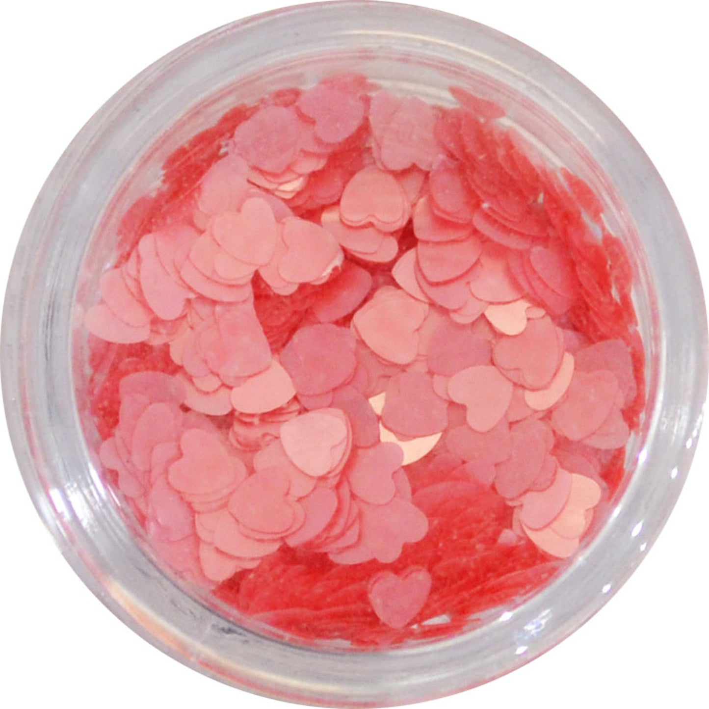 ハートの形のホログラム パステルピンク 3mm / ネイル ラメ グリッター ホログラム