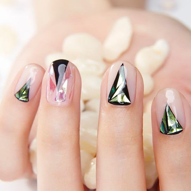 ネイルアート オーロラフィルム 4色セット リフェクションフィルム/ 1色=約4cm×20cm /オーロラフレンチ ホログラムシート