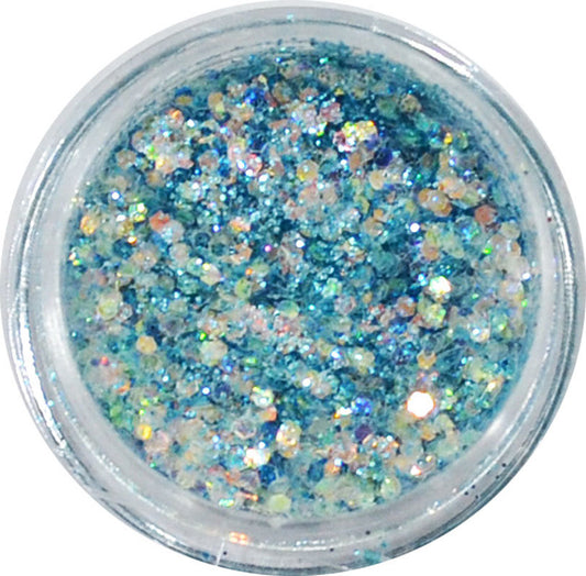 グリッターミックスホログラム GMH-24 ライトマリン プリンセスジュエリー / ネイル ラメ グリッター ホログラム