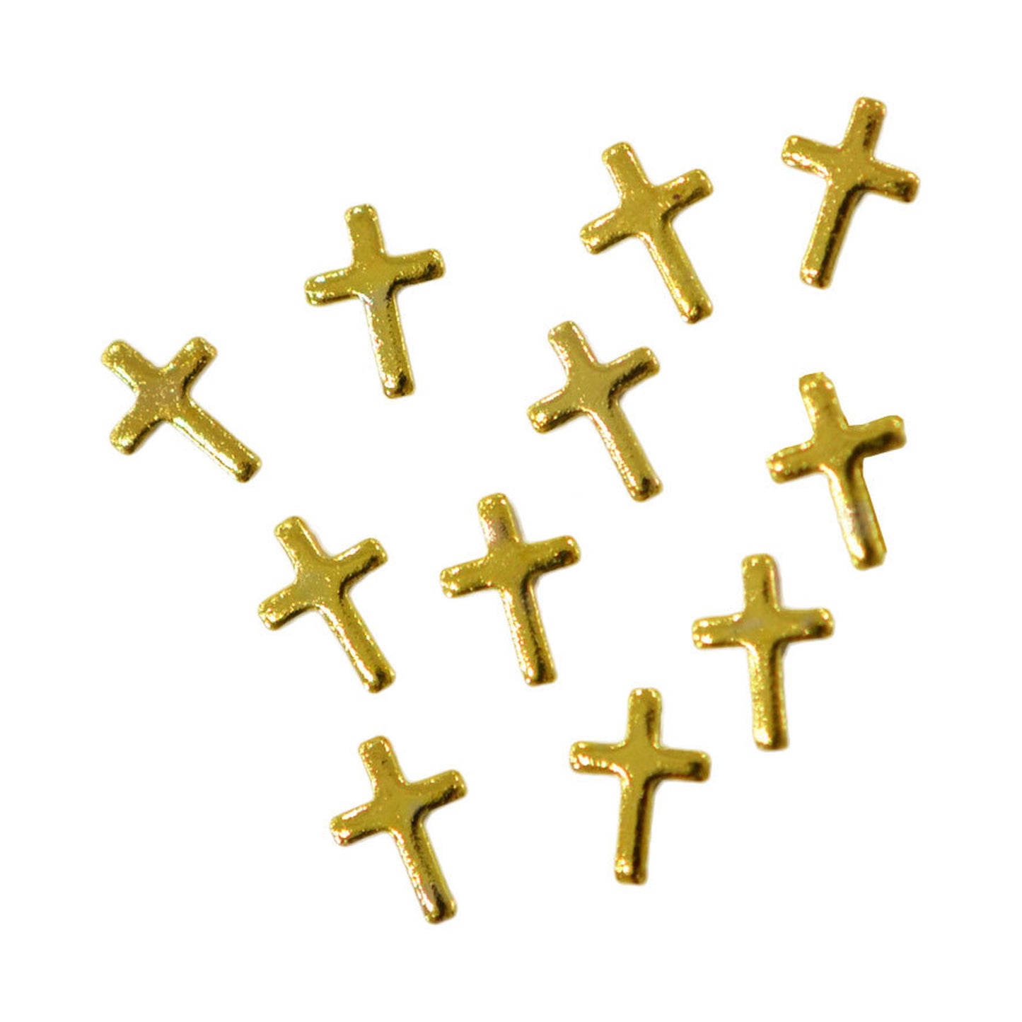 メタルパーツ クロスプレート 3mm×5mm ゴールド 10個 MP10154