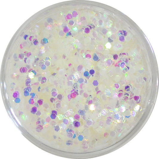 六角ホログラム ha02  オーロラホワイト 1mm / ネイル ラメ グリッター ホログラム