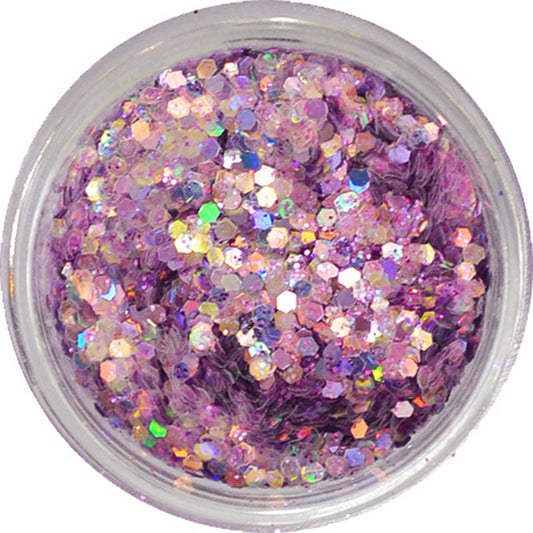 グリッターミックスホログラム GMH-21 アメジスト プリンセスジュエリー / ネイル ラメ グリッター ホログラム