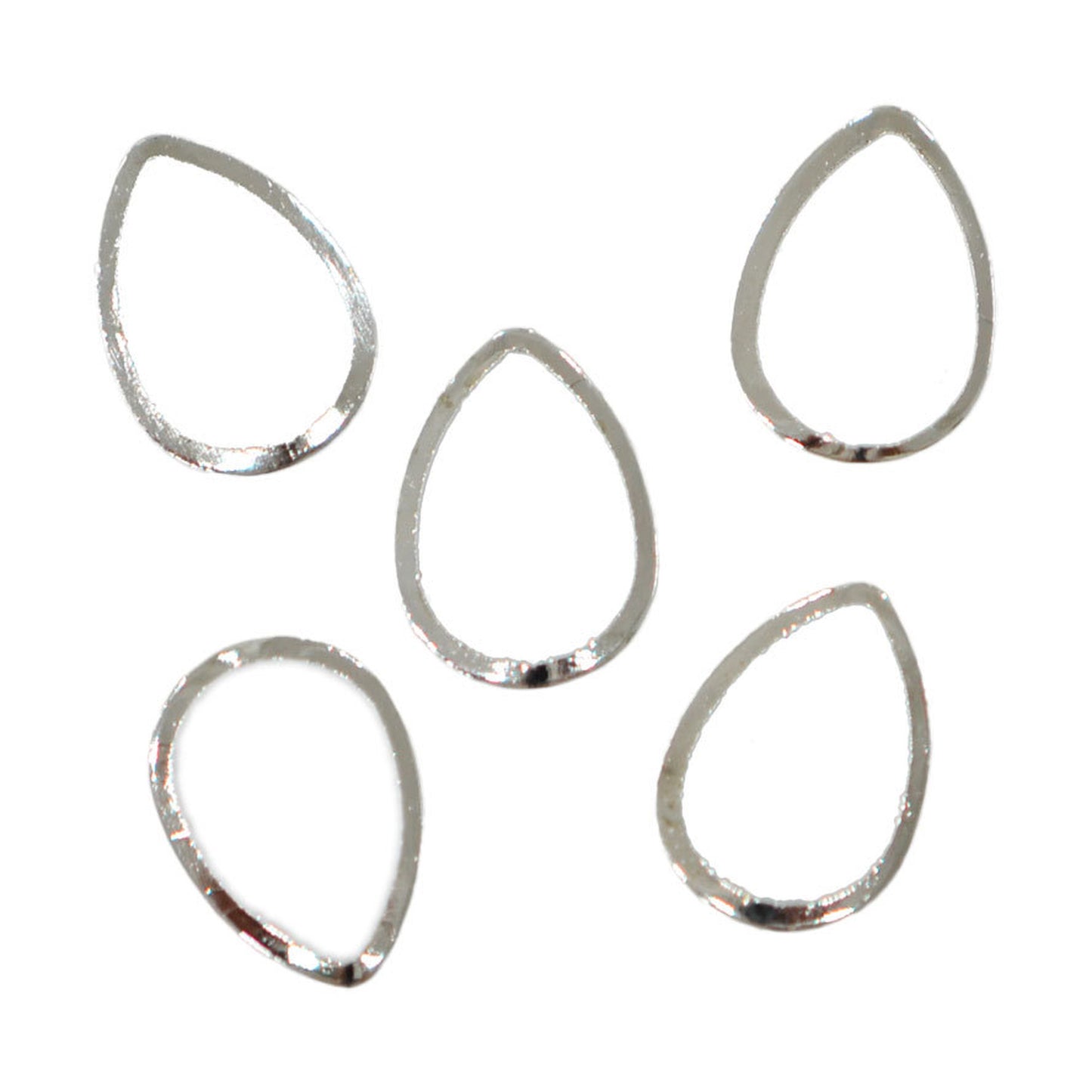 メタルパーツ Tear hoop 9mm×7mm シルバー 5個 MP10171 ディアドロップ フープ