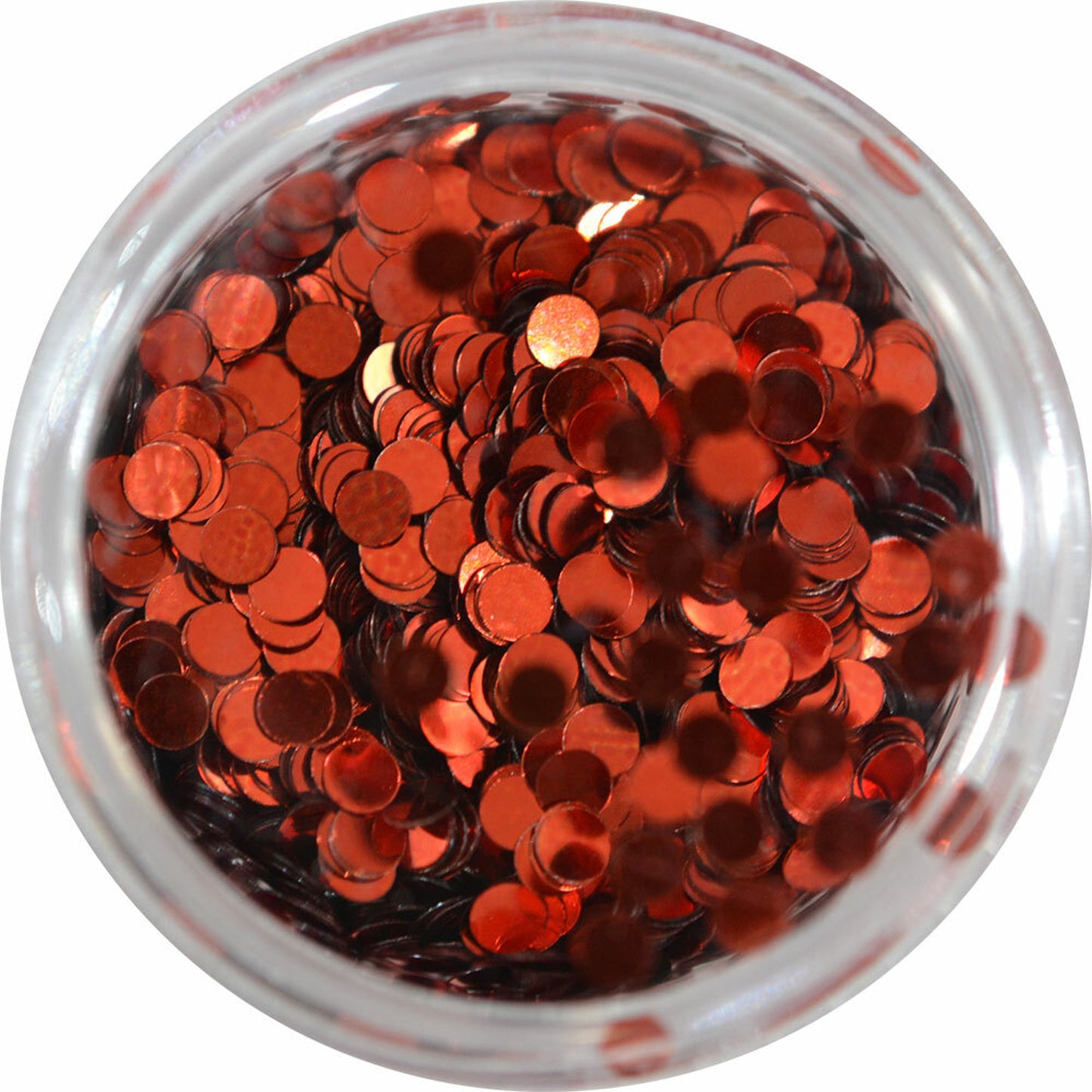 丸ホロ メタリックレッド 2mm amazonやメルカリでも人気の丸ホログラム / ネイル ラメ グリッター ホログラム