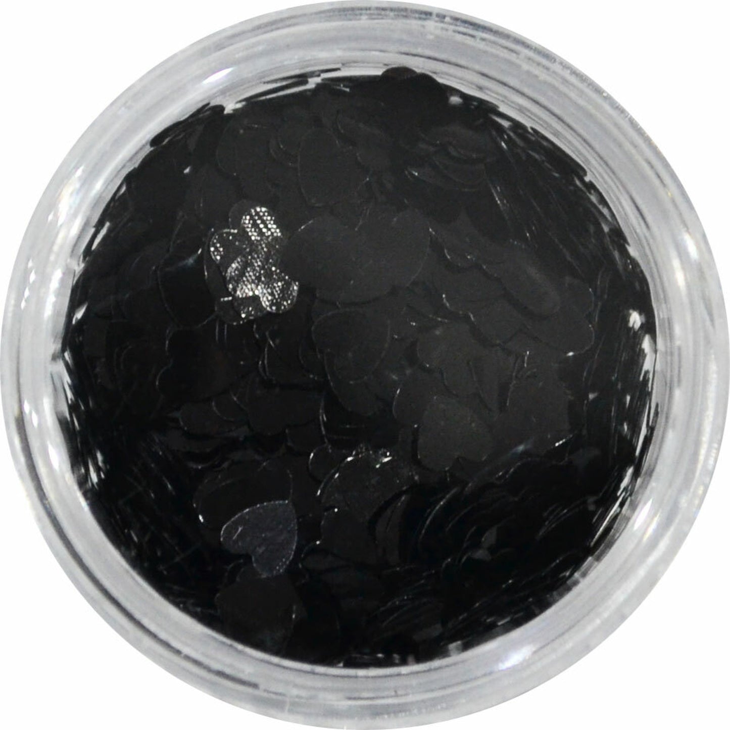 ハートの形のホログラム ブラック 3mm / ネイル ラメ グリッター ホログラム
