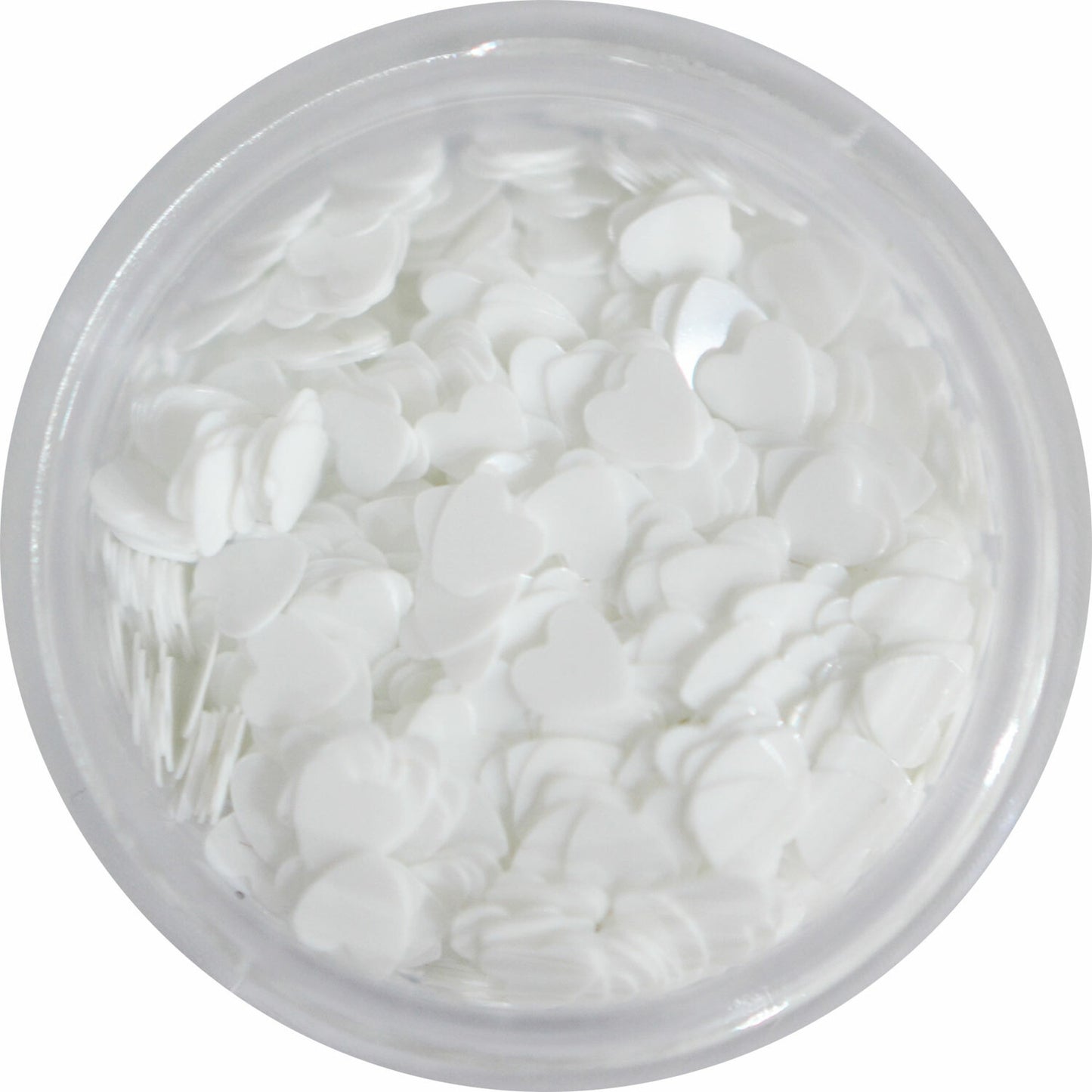 ハートの形のホログラム ホワイト 3mm / ネイル ラメ グリッター ホログラム