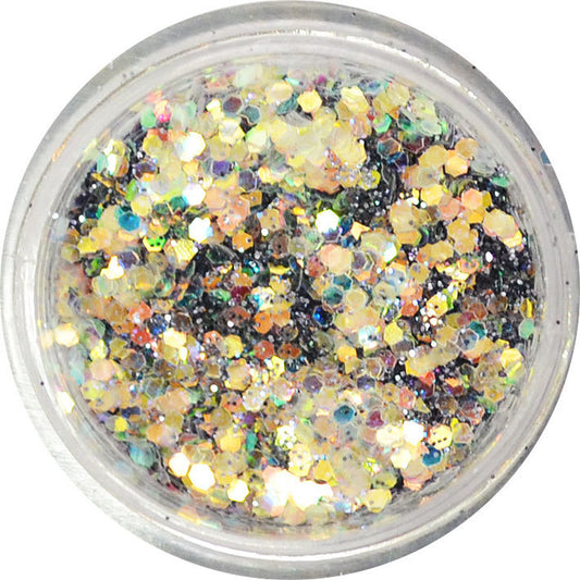 グリッターミックスホログラム GMH-3 シルバーアッシュ プリンセスジュエリー / ネイル ラメ グリッター ホログラム