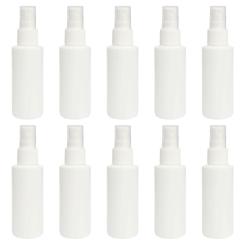 お得な10本セット!スプレーボトル PE 50ml A φ34mm×H120mm エタノール 消毒液 を入れて持ち運び用に!