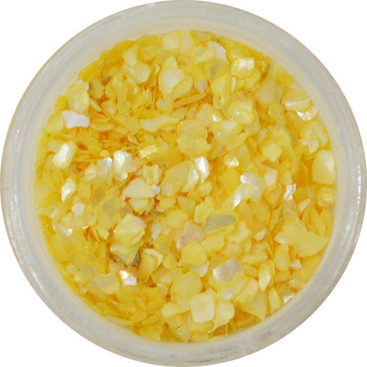 クラッシュシェル ライトイエロー SH02 プリンセスジュエリー ネイル シェル