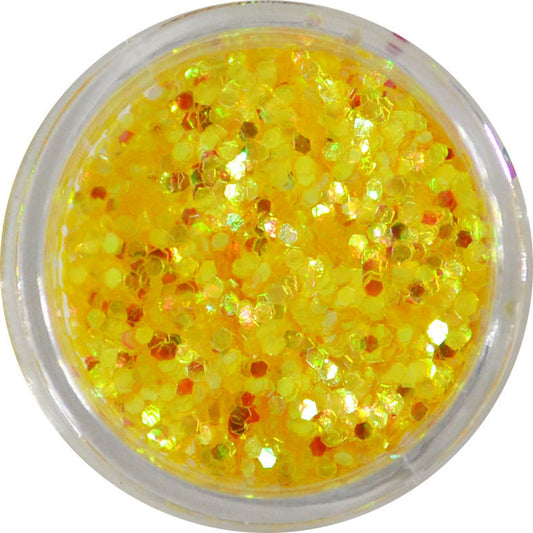 六角ホログラム ha04 イエロー 1mm / ネイル ラメ グリッター ホログラム