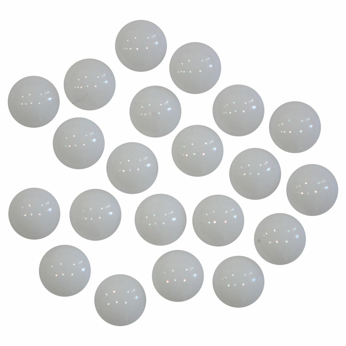 ラインストーン 15粒 ラウンド 4mm サマーネイル 04 チョークホワイト アクリルストーン 半丸