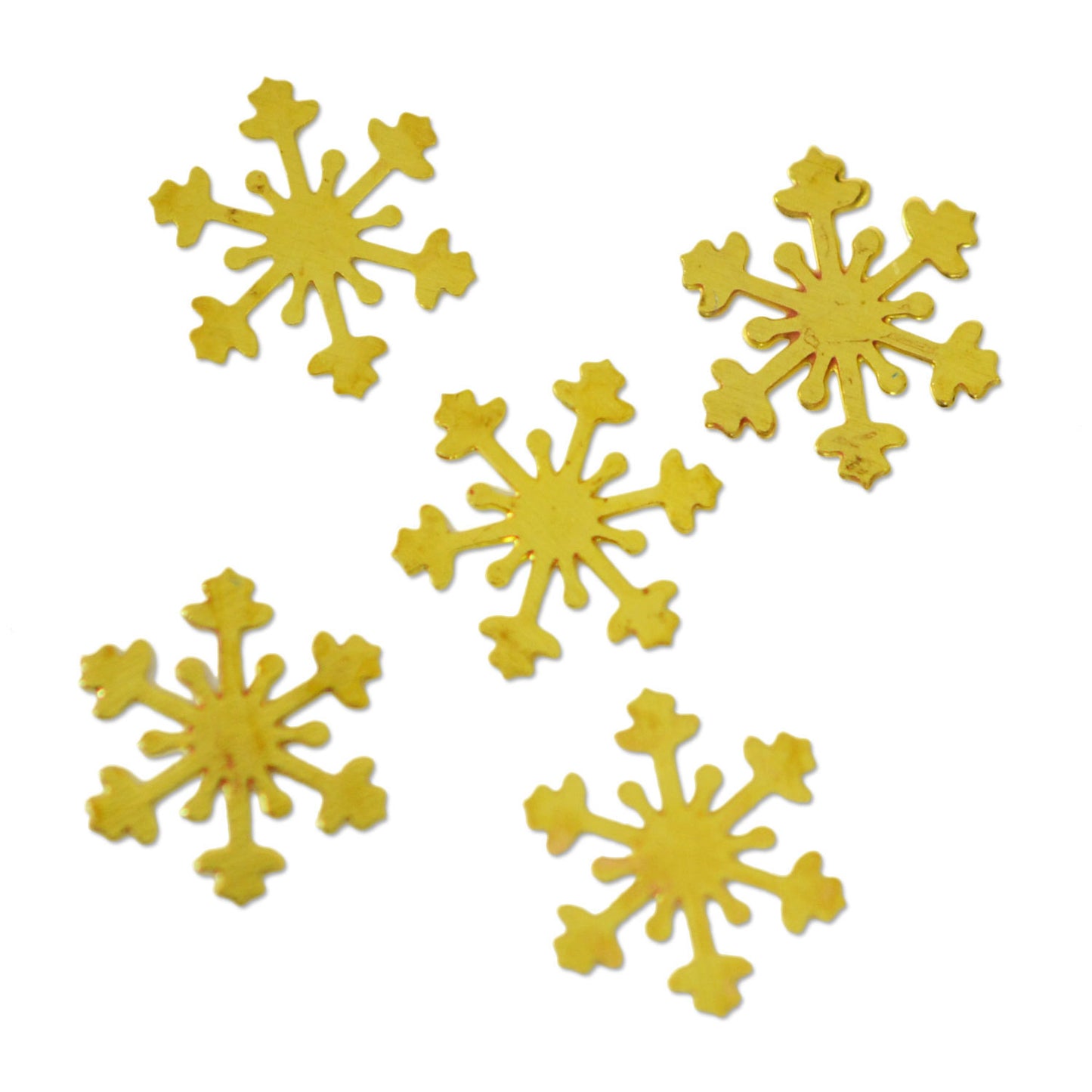 雪の結晶 メタルパーツ L 5mm×5mm ゴールド 20p mp10050