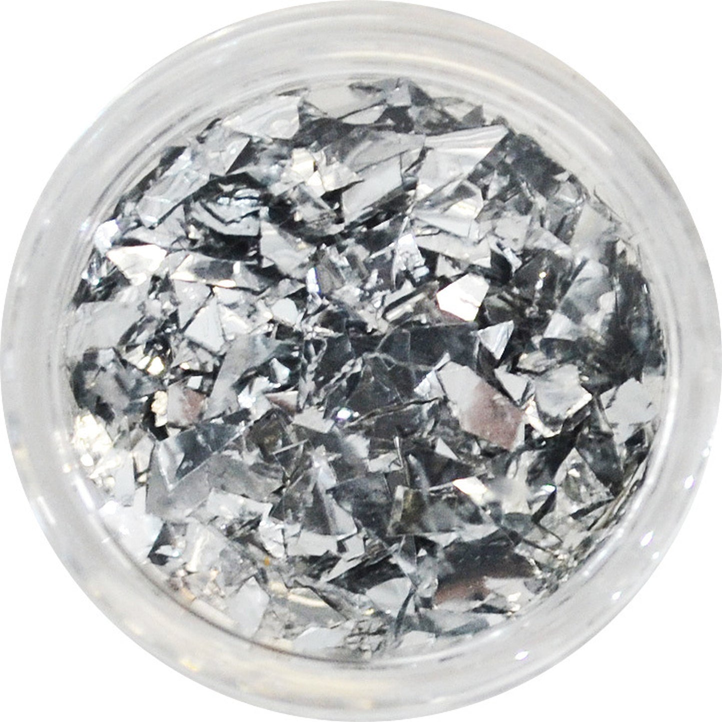 乱切りホログラム 箔 ラフカット シルバー PC19 プリンセスジュエリー GSH ガラスフレンチに適しています / ネイル ラメ グリッター ホログラム