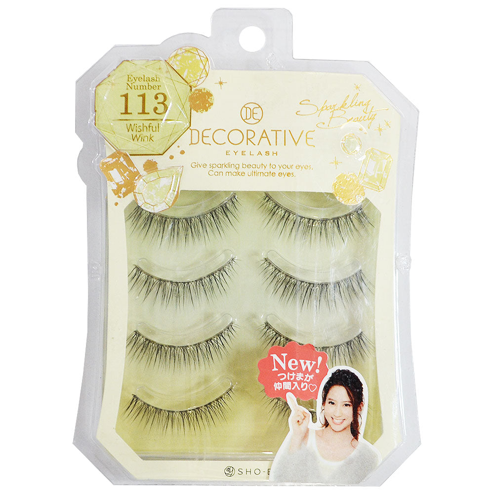 デコラティブアイラッシュ No.113 ウィッシュフルウィンク 自然な長さ DecorativeEyelash Wishful Wink
