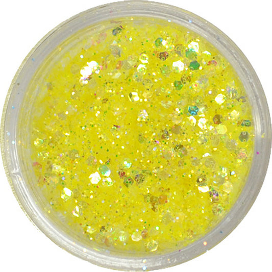 グリッターミックスホログラム GMH-33 レモンイエロー プリンセスジュエリー / ネイル ラメ グリッター ホログラム